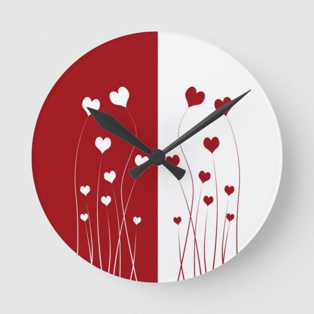 Horloge Ronde Arts romains blancs (Recto)