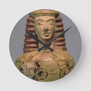Horloge Ronde Aryballos de Proto-Corinthien avec une tête