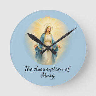 Horloge Ronde Assomption de Marie Sainte Catholique 