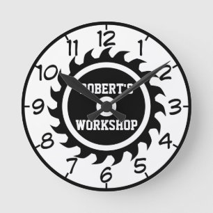 Horloge Ronde Atelier ou caverne de l'homme Vues mailles d'image