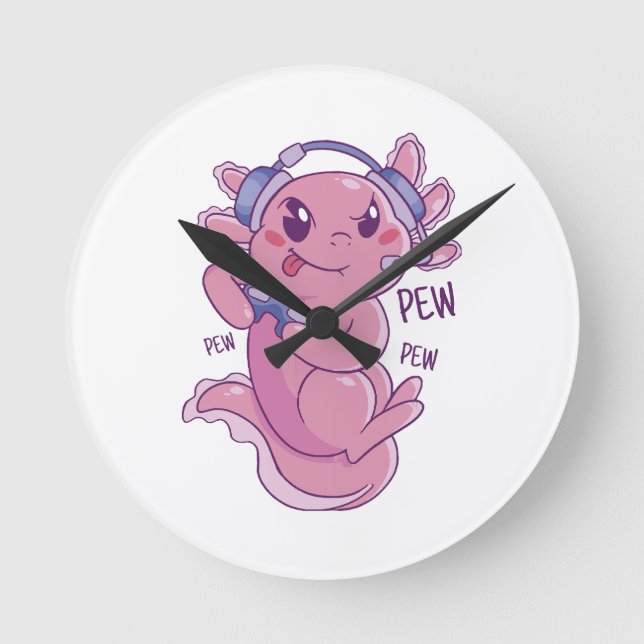 Horloge Ronde Attaque du défi Axolotl (Recto)