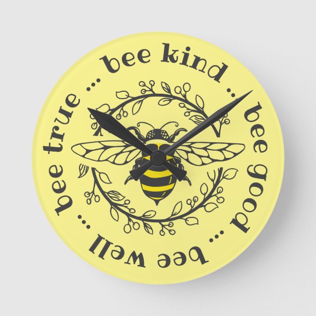 Horloge Ronde Attitudes des abeilles (Recto)