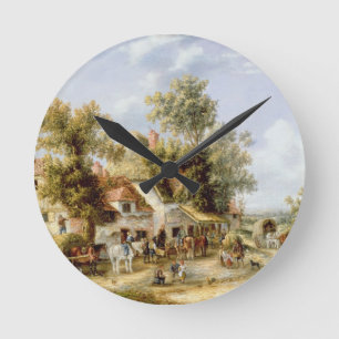 Horloge Ronde Auberge de bord de la route