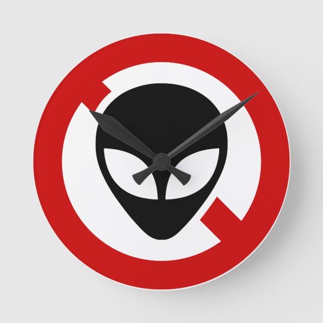 HORLOGE RONDE AUCUN ALIEN (Recto)