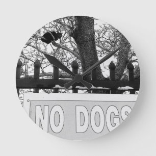Horloge Ronde Aucun chien