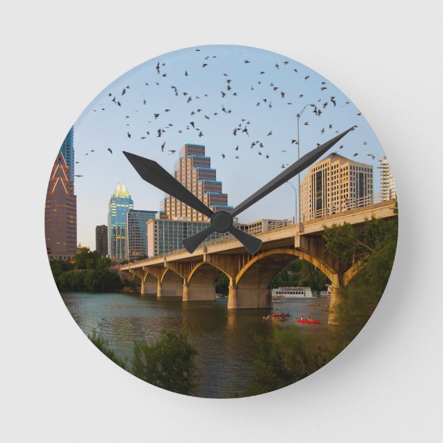 Horloge Ronde Austin, Texas Congress Bridge Bats (Recto)