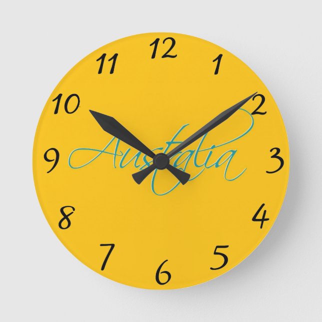 Horloge Ronde Australia Travel Clock (Recto)