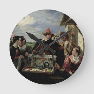 Horloge Ronde Autolycus, scène "du conte d'un hiver", 1836