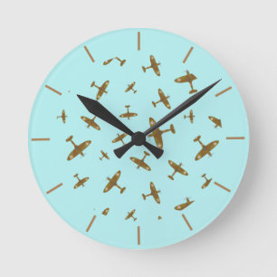 Horloge Ronde Avions de lutte contre les incendies de forêt - pi