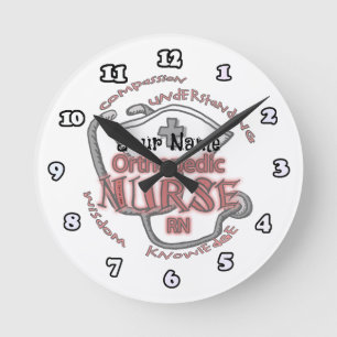Horloge Ronde Axiome d'infirmière orthopédique