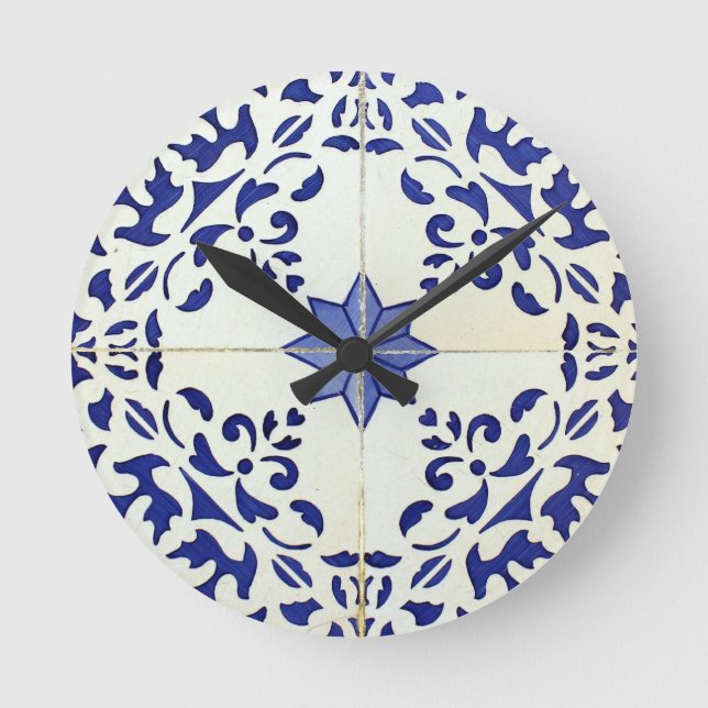 Horloge Ronde Azulejos (Recto)