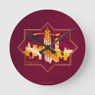 Horloge Ronde Badge graphique MACUSA™