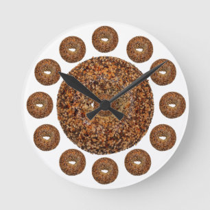 Horloge Ronde Bagel Time Everything Bagel