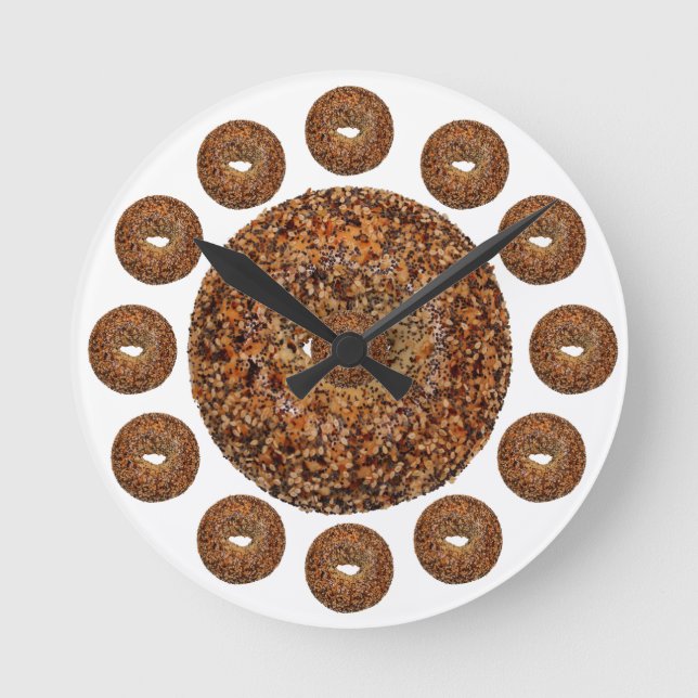 Horloge Ronde Bagel Time Everything Bagel (Recto)