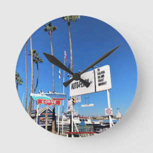 Horloge Ronde Balboa Island Ferry, Newport Beach, Californie
