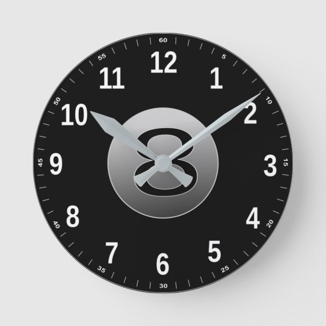 Horloge Ronde Balle du 8 clock (Recto)