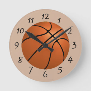 Horloge Ronde Ballon de basket