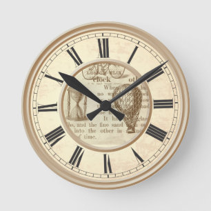 Horloge Ronde Ballon snob de Steampunk d'opus