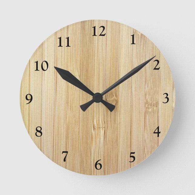 Horloge Ronde Bambou (Recto)