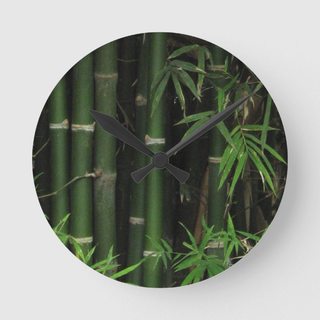 Horloge Ronde Bambou... Fao Rai, Nong Khai, Isaan, Thaïlande (Recto)