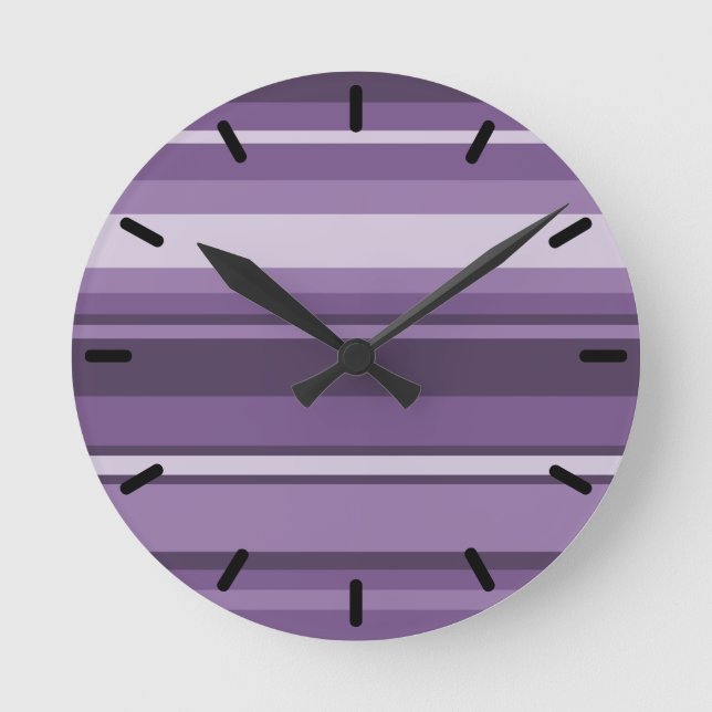 Horloge Ronde Bandes de lavande (Recto)