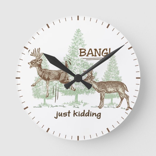 Horloge Ronde Bang ! C'Est Juste Du Raisonnement ! Humour de cha (Recto)