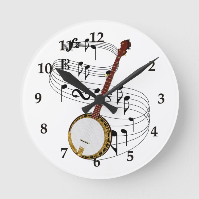 Horloge Ronde Banjo Wall (Recto)