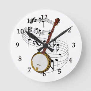 Horloge Ronde Banjo Wall