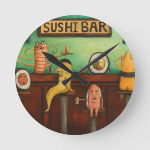 Horloge Ronde Bar à sushis