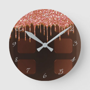 Horloge Ronde Barre de chocolat