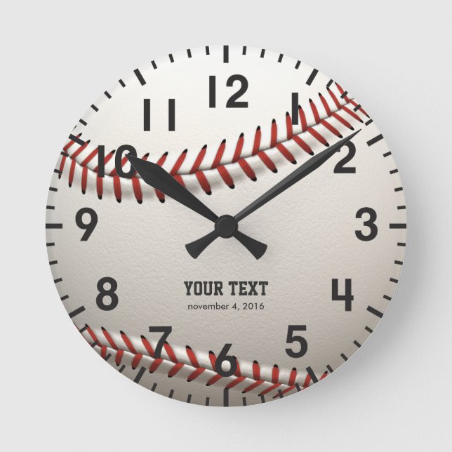 Horloge Ronde Base-ball (Recto)