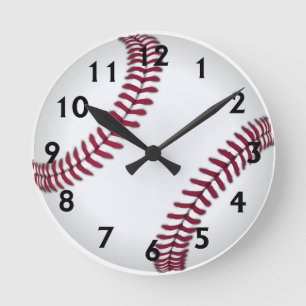 Horloge Ronde Base-ball