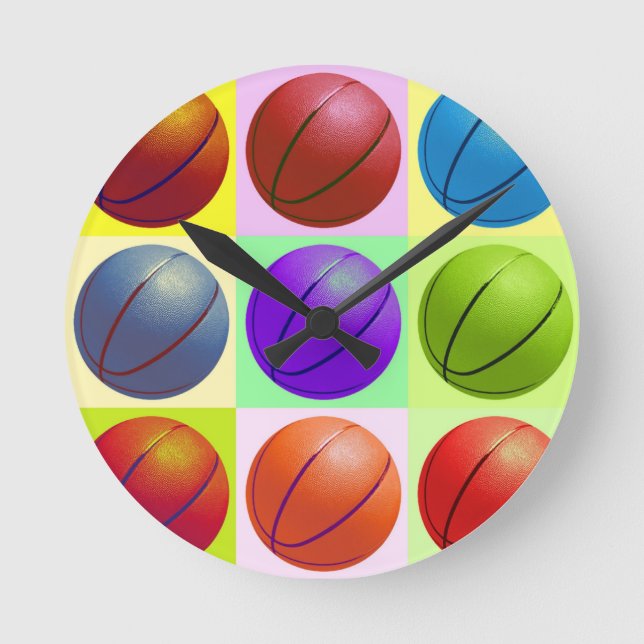 Horloge Ronde Basket-ball (Recto)