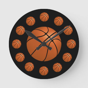Horloge Ronde Basket-ball Atom Clock