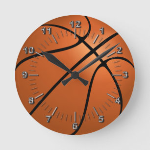 Horloge Ronde basket-ball (boule)