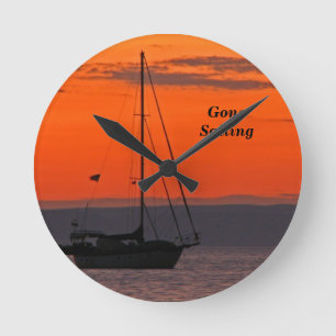 Horloge Ronde Bateau à l'Orange Sunset, Petit Tour