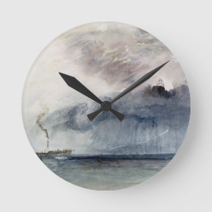 Horloge Ronde Bateau à  vapeur de Joseph Mallord William Turner