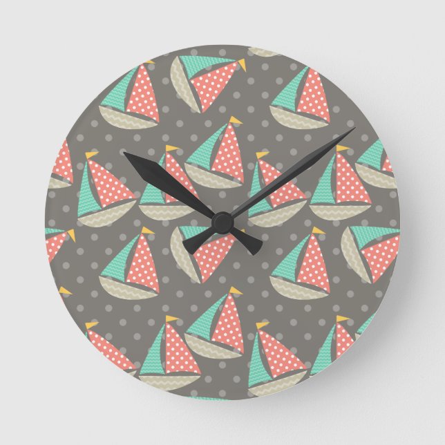 Horloge Ronde Bateaux à gros (Recto)