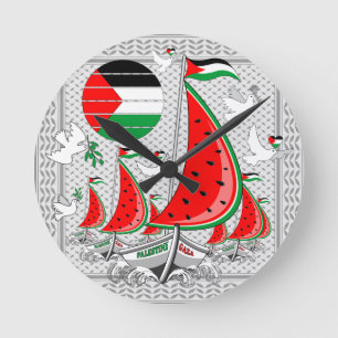 Horloge Ronde Bateaux de la Flottille de la Liberté Mondiale à G