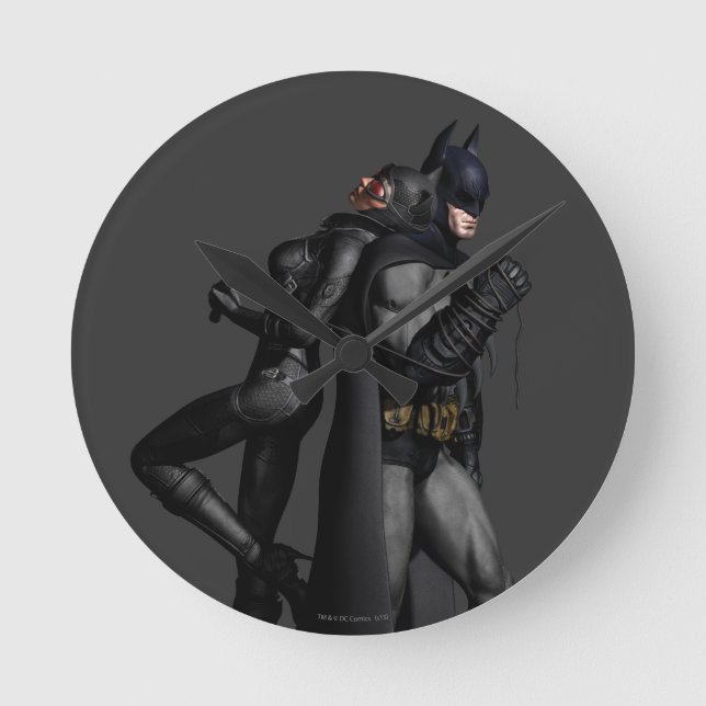 Horloge Ronde Batman Arkham City | Batman et Catwoman (Recto)