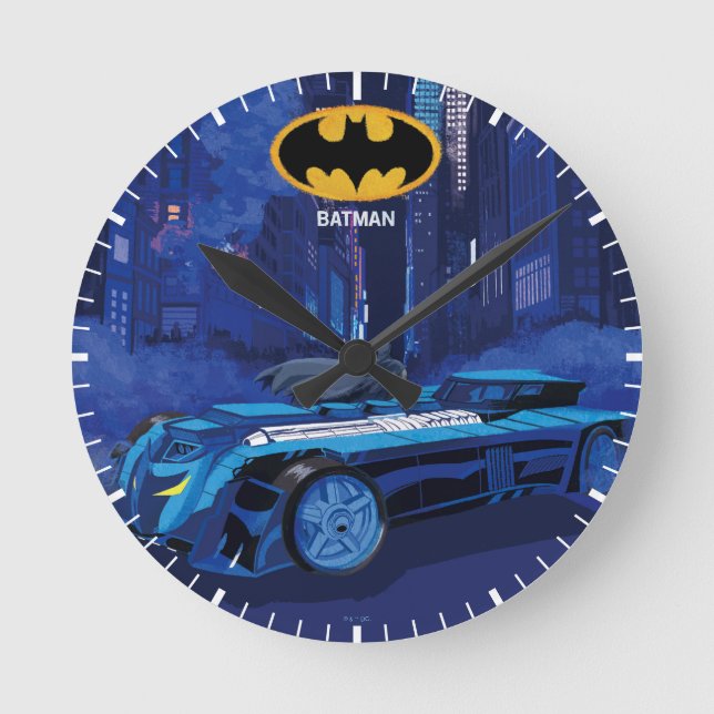 Horloge Ronde Batman Gotham City Night Patrol (Recto)