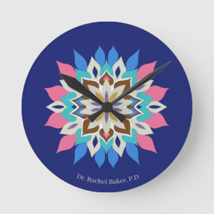 Horloge Ronde Bayou Bleu 