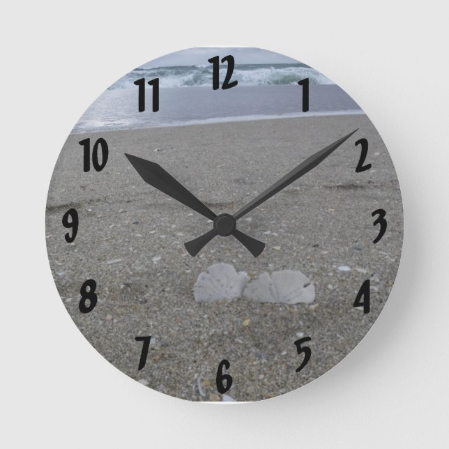 Horloge Ronde Beach Sand Dollars (Recto)