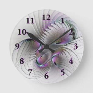Horloge Ronde Beauté abstraite moderne surréaliste et timide Art