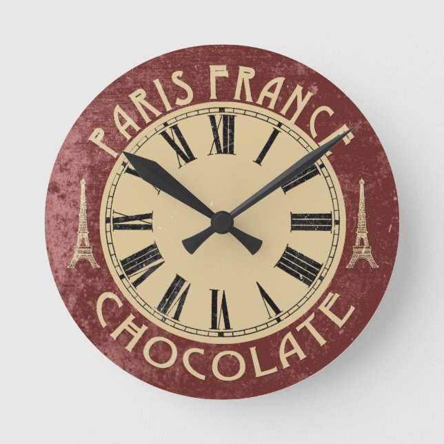 Horloge Ronde Beautiful Paris (Recto)