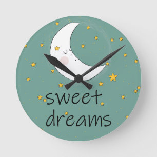 HORLOGE RONDE BEAUTIFUL WALL CLOCK SWEET DREAMS