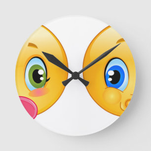 Horloge Ronde bébé émoticônes