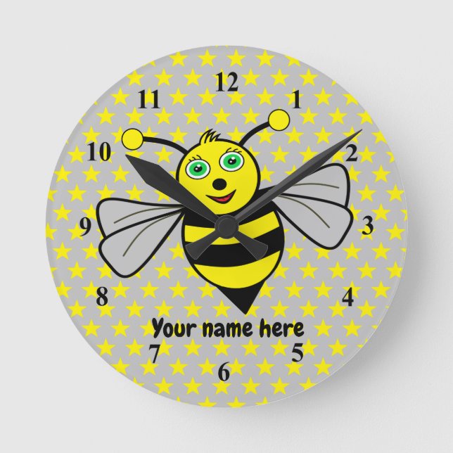 Horloge Ronde Bee Acrylique wall clock (Recto)