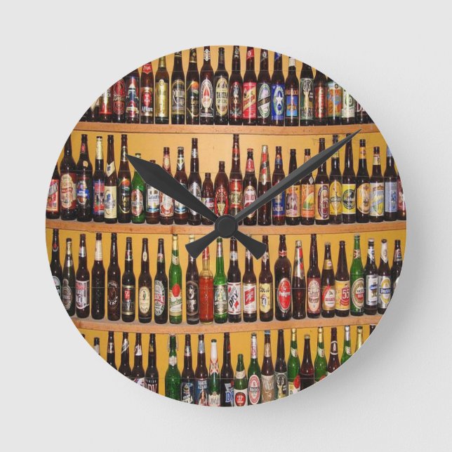 Horloge Ronde Beer Clock (Recto)