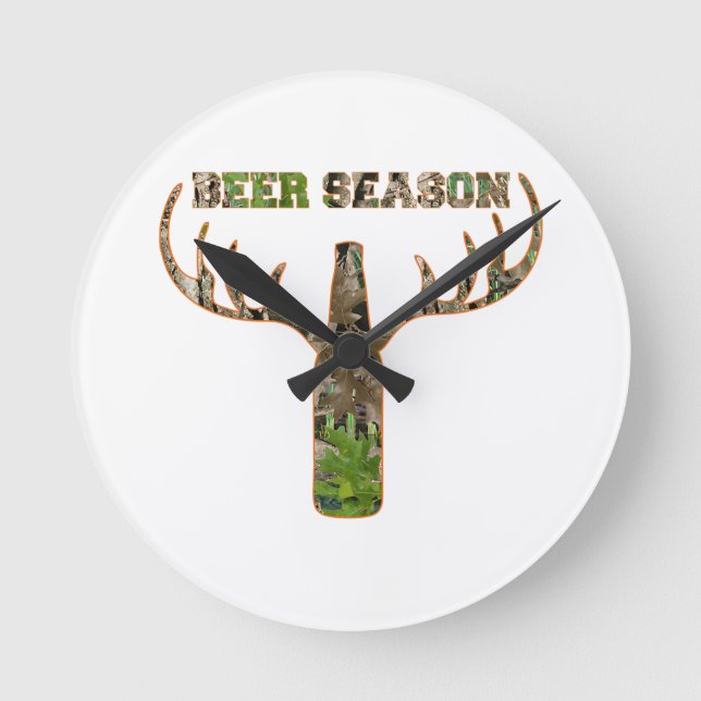 Horloge Ronde Beer Season Hunting Season Venin For Hunter (Recto)